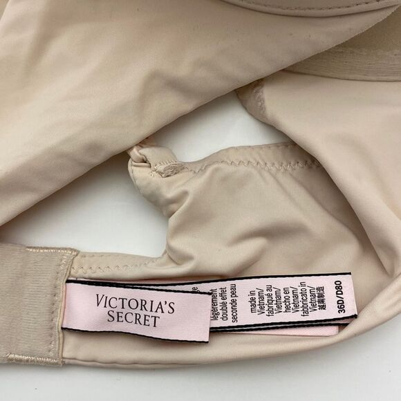 Victoria's Secret Women's Tan Adjustable Straps Underwired T-Shirt Bra Size 36D - Picture 11 of 12